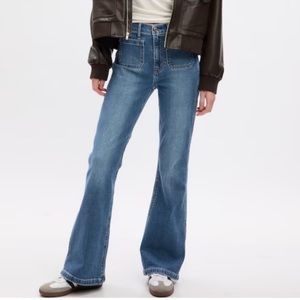 GAP High Rise Flare Jeans, 10 Tall, GUC